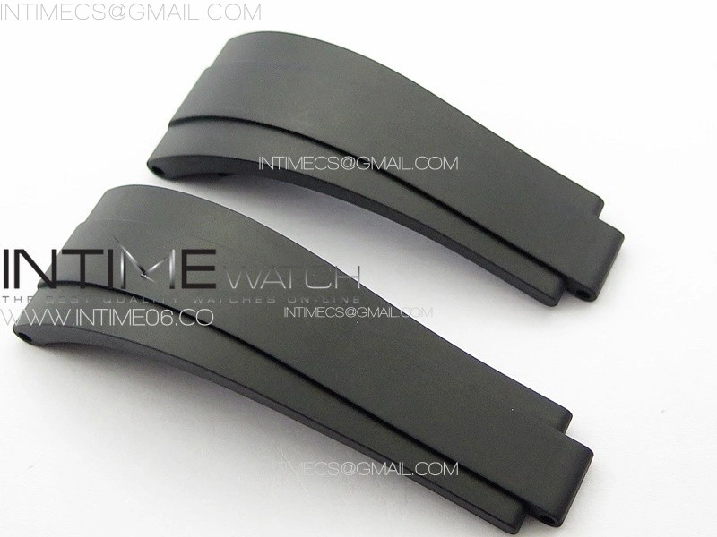 Yacht-Master 126655 YG 3EF 1:1 Best Edition 3D Black Ceramic Bezel on Black Rubber Strap VR3235