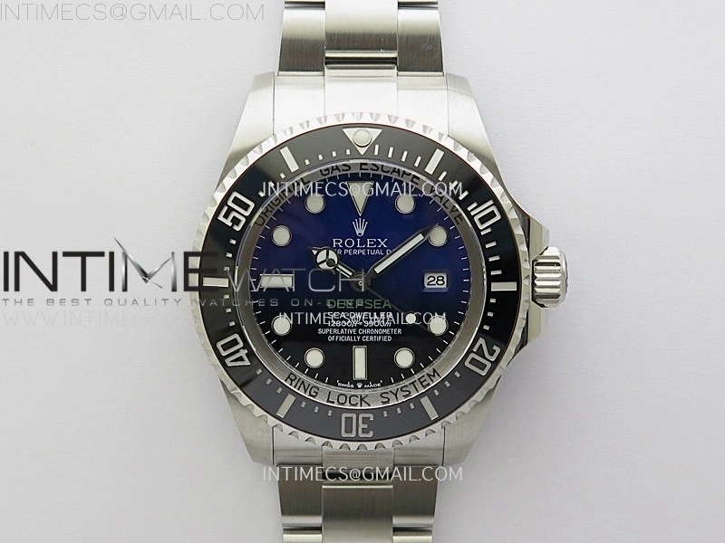 Sea-Dweller DEEPSEA 126660 "D-BLUE" 904L SS V9F 1:1 Best Edition New Blue Dial On Oyster Bracelet VR3235