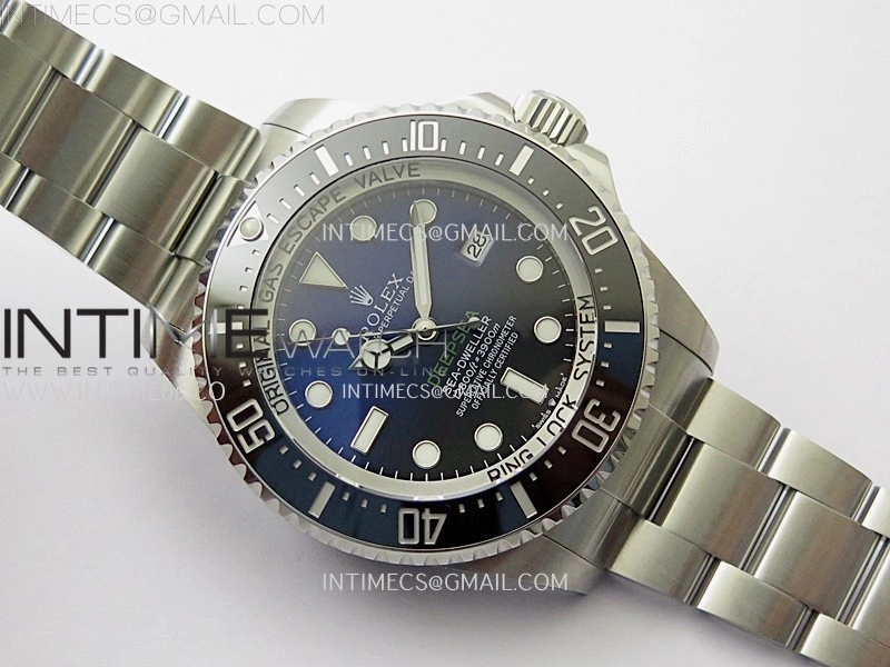 Sea-Dweller DEEPSEA 126660 "D-BLUE" 904L SS V9F 1:1 Best Edition New Blue Dial On Oyster Bracelet VR3235