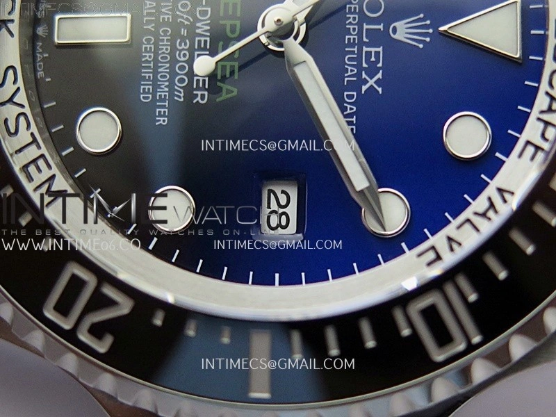 Sea-Dweller DEEPSEA 126660 "D-BLUE" 904L SS V9F 1:1 Best Edition New Blue Dial On Oyster Bracelet VR3235