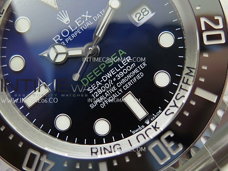 Sea-Dweller DEEPSEA 126660 "D-BLUE" 904L SS V9F 1:1 Best Edition New Blue Dial On Oyster Bracelet VR3235