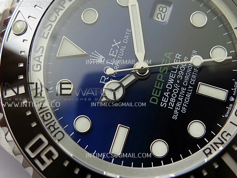 Sea-Dweller DEEPSEA 126660 "D-BLUE" 904L SS V9F 1:1 Best Edition New Blue Dial On Oyster Bracelet VR3235