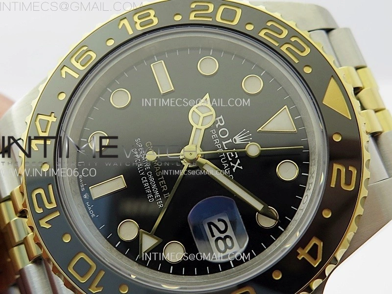 GMT-Master II 126713 GRNR C+F 1:1 Best Edition on Black Dial SS YG Bracelet Super Clone VR3285 CHS