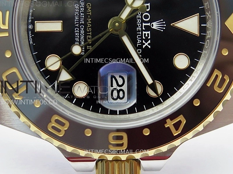 GMT-Master II 126713 GRNR C+F 1:1 Best Edition on Black Dial SS YG Bracelet Super Clone VR3285 CHS