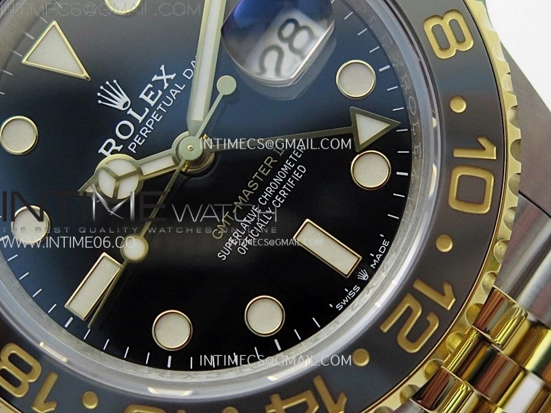 GMT-Master II 126713 GRNR C+F 1:1 Best Edition on Black Dial SS YG Bracelet Super Clone VR3285 CHS