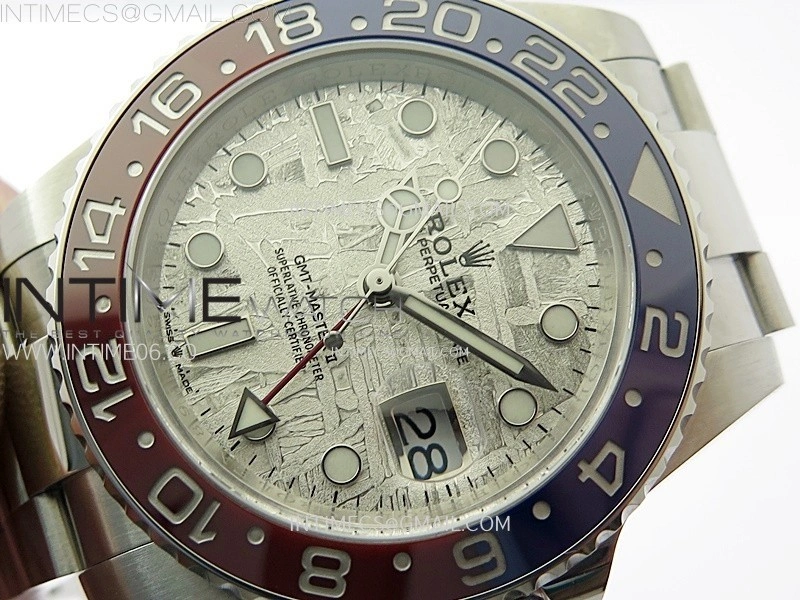 GMT Master II 126719 BLRO 904L SS C+F 1:1 Best Edition Real Meteorite Dial on Bracelet VR3285 CHS