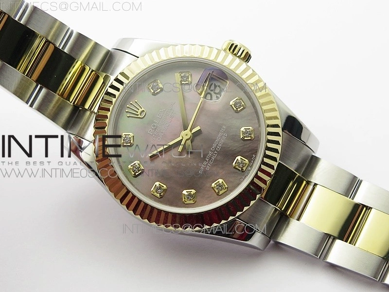Datejust 31mm 278273 SS YG BP Best Edition Black MOP Diamonds Markers Dial on SS YG Oyster Bracelet