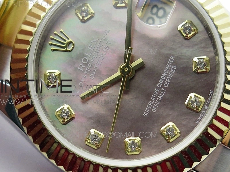 Datejust 31mm 278273 SS YG BP Best Edition Black MOP Diamonds Markers Dial on SS YG Oyster Bracelet