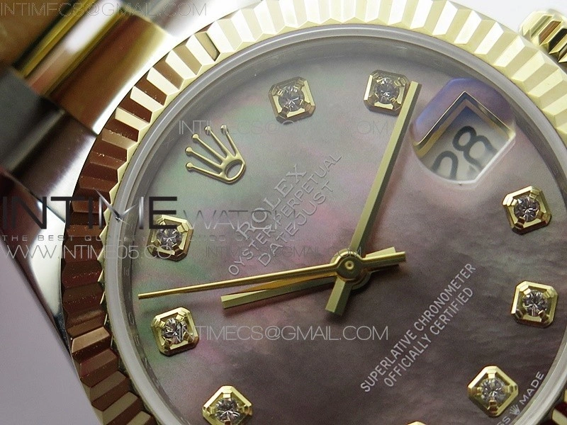 Datejust 31mm 278273 SS YG BP Best Edition Black MOP Diamonds Markers Dial on SS YG Oyster Bracelet