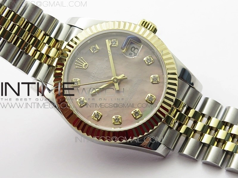 Datejust 31mm 278273 SS YG BP Best Edition Brown MOP Diamond Markers Dial on SS YG Jubilee Bracelet