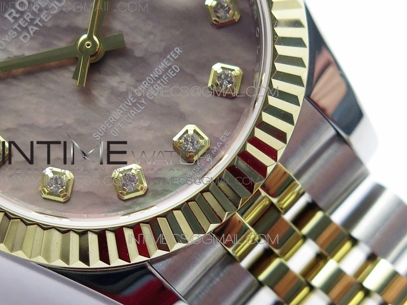 Datejust 31mm 278273 SS YG BP Best Edition Brown MOP Diamond Markers Dial on SS YG Jubilee Bracelet