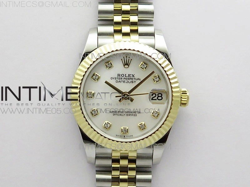Datejust 31mm 278273 SS YG BP Best Edition White MOP Diamond Markers Dial on SS YG Jubilee Bracelet