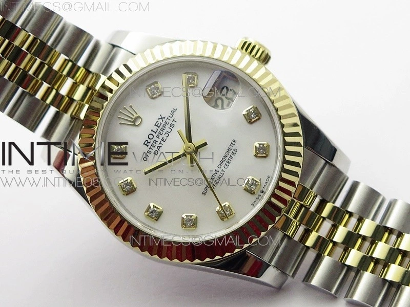 Datejust 31mm 278273 SS YG BP Best Edition White MOP Diamond Markers Dial on SS YG Jubilee Bracelet