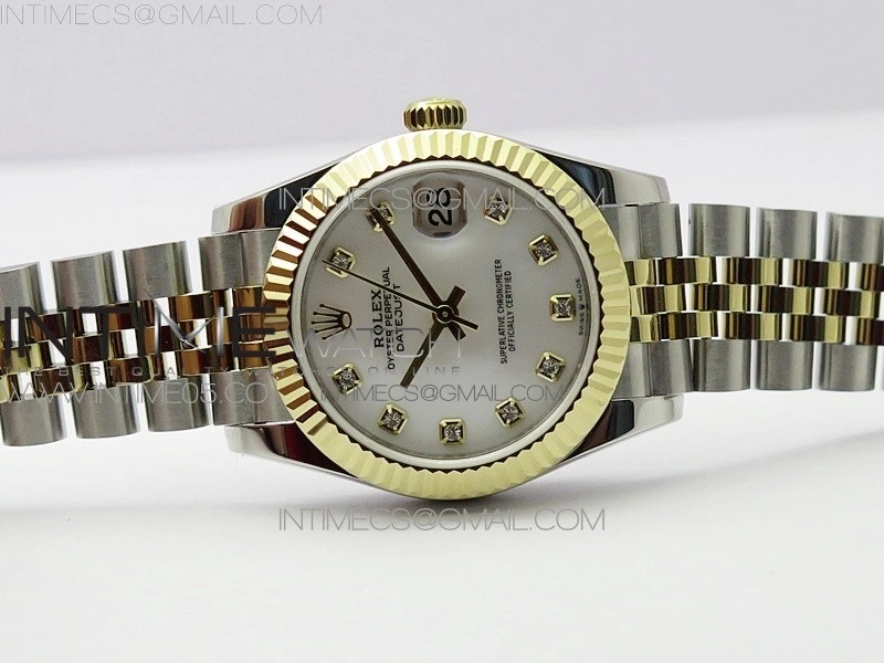 Datejust 31mm 278273 SS YG BP Best Edition White MOP Diamond Markers Dial on SS YG Jubilee Bracelet