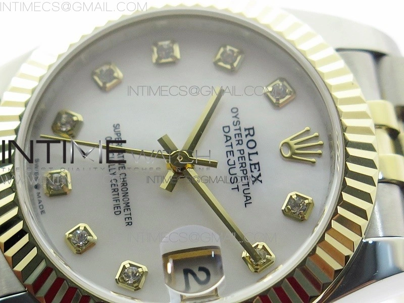 Datejust 31mm 278273 SS YG BP Best Edition White MOP Diamond Markers Dial on SS YG Jubilee Bracelet