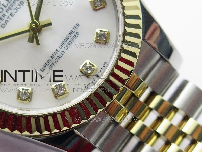 Datejust 31mm 278273 SS YG BP Best Edition White MOP Diamond Markers Dial on SS YG Jubilee Bracelet