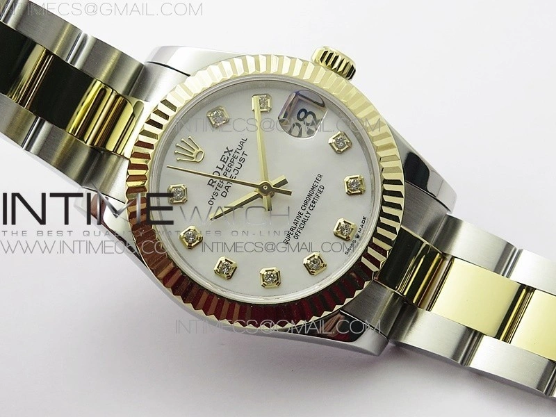 Datejust 31mm 278273 SS YG BP Best Edition White MOP Diamonds Markers Dial on SS YG Oyster Bracelet