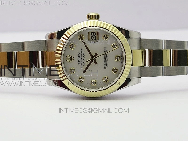 Datejust 31mm 278273 SS YG BP Best Edition White MOP Diamonds Markers Dial on SS YG Oyster Bracelet