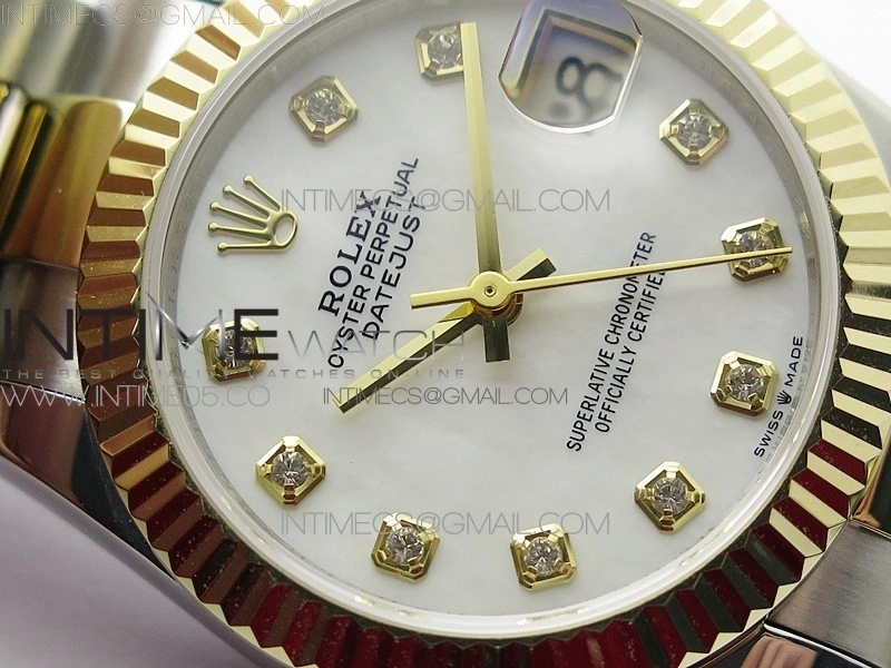Datejust 31mm 278273 SS YG BP Best Edition White MOP Diamonds Markers Dial on SS YG Oyster Bracelet