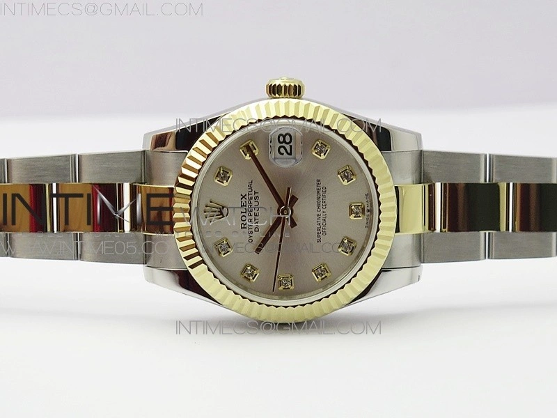 Datejust 31mm 278273 SS YG BP Best Edition Silver Diamonds Markers Dial on SS YG Oyster Bracelet