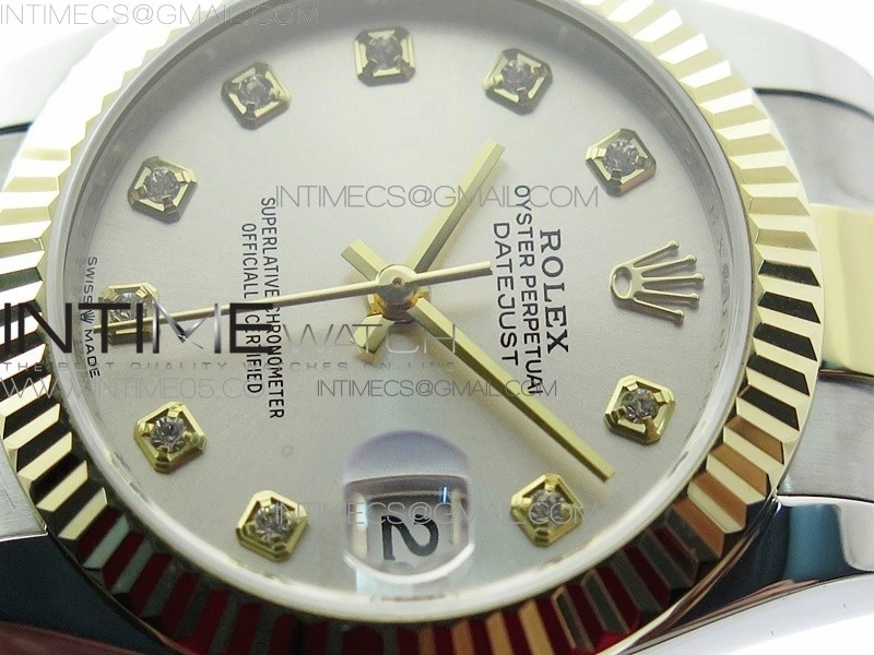 Datejust 31mm 278273 SS YG BP Best Edition Silver Diamonds Markers Dial on SS YG Oyster Bracelet