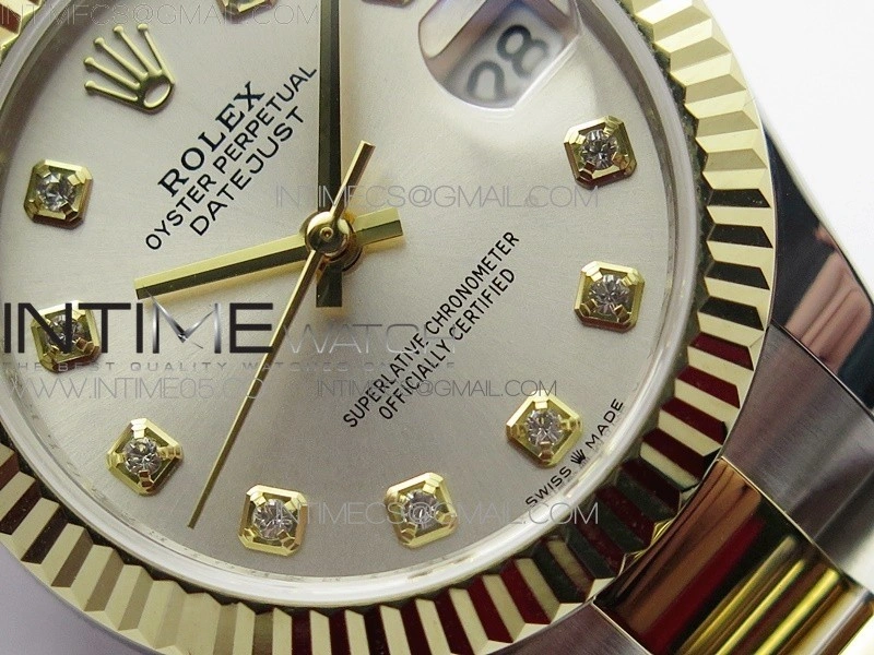 Datejust 31mm 278273 SS YG BP Best Edition Silver Diamonds Markers Dial on SS YG Oyster Bracelet