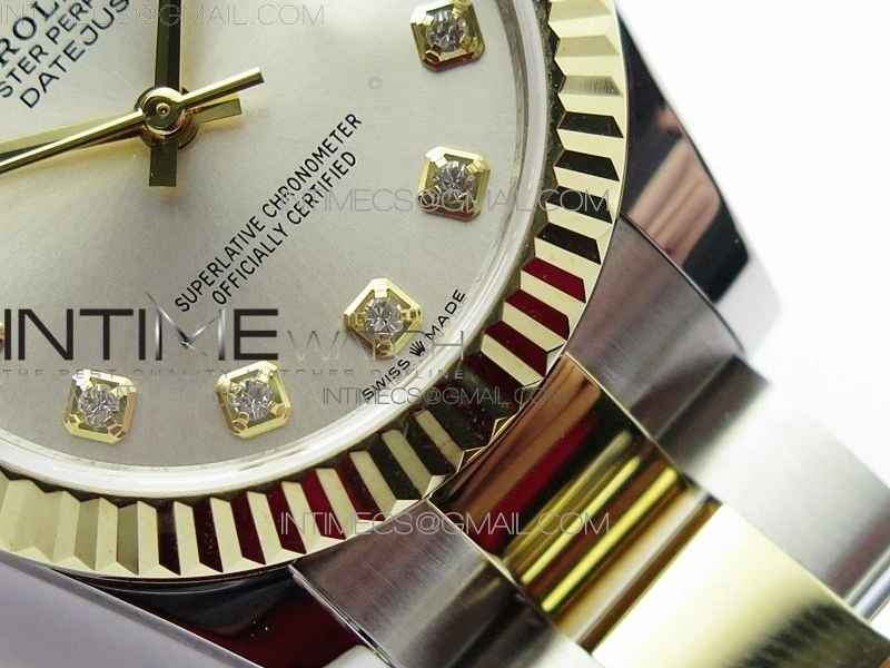 Datejust 31mm 278273 SS YG BP Best Edition Silver Diamonds Markers Dial on SS YG Oyster Bracelet