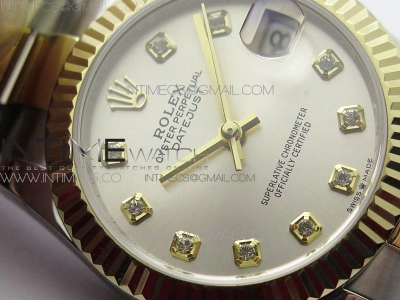 Datejust 31mm 278273 SS YG BP Best Edition Silver Diamonds Markers Dial on SS YG Oyster Bracelet
