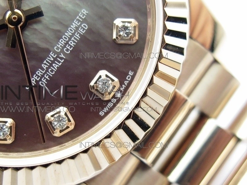 Datejust 31mm 278275 RG BP Best Edition MOP Gray Crystal Markers Dial on RG President Bracelet