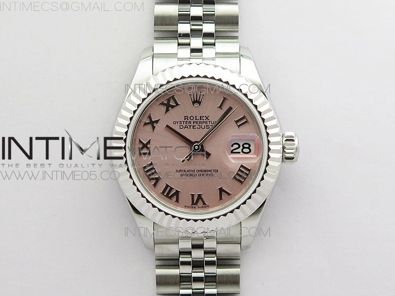 Datejust 28mm 279174 SS BP Best Edition Pink Roman Markers Dial on SS Jubilee Bracelet ETA2671