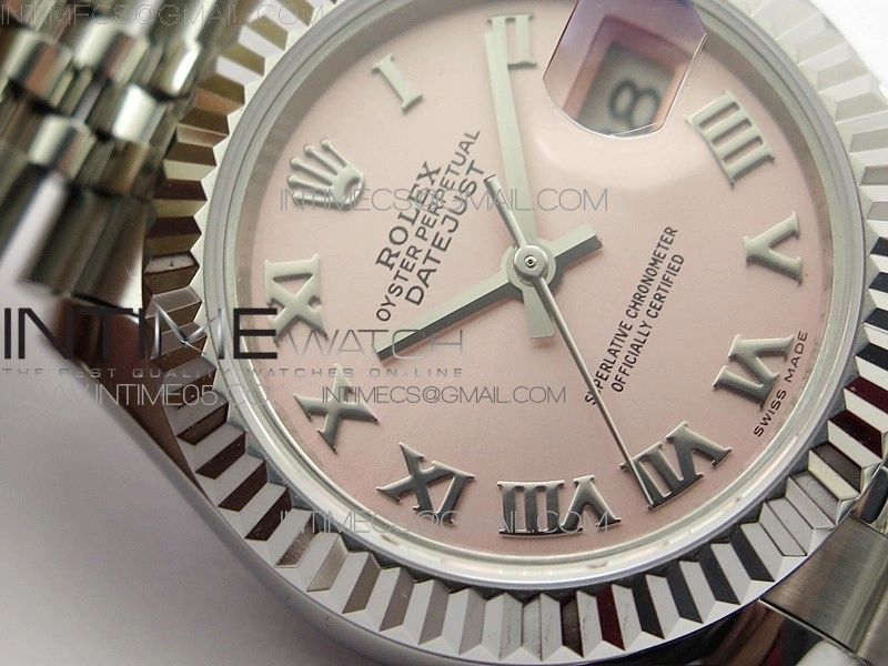 Datejust 28mm 279174 SS BP Best Edition Pink Roman Markers Dial on SS Jubilee Bracelet ETA2671