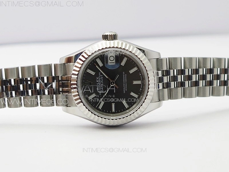 Datejust 28mm 279179 SS APSF Best Edition Gray Dial Sticks Markers on SS Jubilee Bracelet NH05