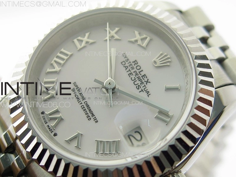 Datejust 28mm 279179 SS APSF Best Edition White Dial Roman Markers on SS Jubilee Bracelet NH05