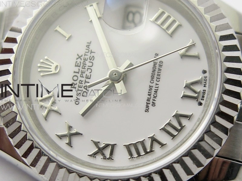 Datejust 28mm 279179 SS APSF Best Edition White Dial Roman Markers on SS Jubilee Bracelet NH05