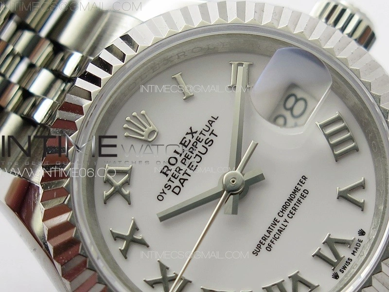 Datejust 28mm 279179 SS APSF Best Edition White Dial Roman Markers on SS Jubilee Bracelet NH05