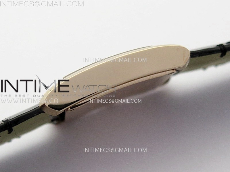 Tank Francaise Ladies 27mm RG 8848F 1:1 Best Edition Silver Dial on Black Leather Strap Ronda Quartz V2