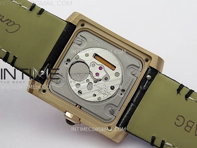 Tank Francaise Ladies 27mm RG 8848F 1:1 Best Edition Silver Dial on Black Leather Strap Ronda Quartz V2