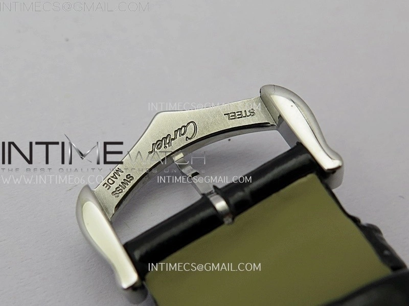 Tank Francaise Ladies 27mm SS 8848F 1:1 Best Edition Silver Dial on Black Leather Strap Ronda Quartz V2