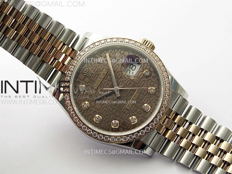 DateJust 36MM 126281 SS RG APSF 1:1 Best Edition Brown Jubilee Dial on SS RG Jubilee Bracelet SA3235