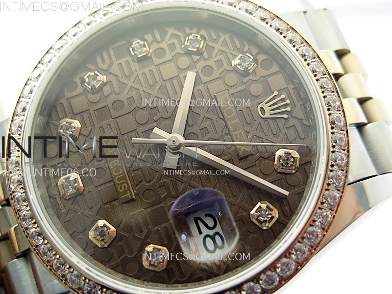 DateJust 36MM 126281 SS RG APSF 1:1 Best Edition Brown Jubilee Dial on SS RG Jubilee Bracelet SA3235