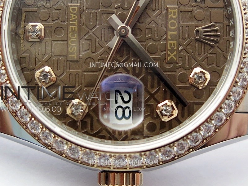 DateJust 36MM 126281 SS RG APSF 1:1 Best Edition Brown Jubilee Dial on SS RG Jubilee Bracelet SA3235