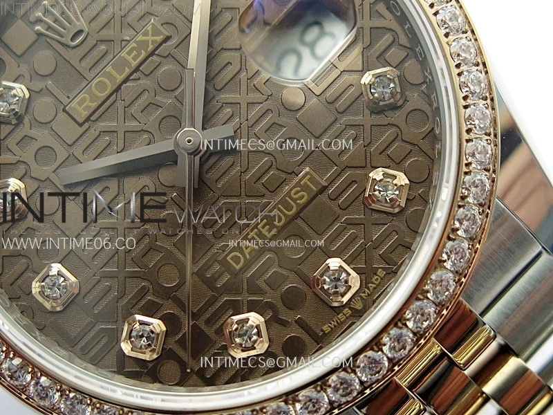 DateJust 36MM 126281 SS RG APSF 1:1 Best Edition Brown Jubilee Dial on SS RG Jubilee Bracelet SA3235