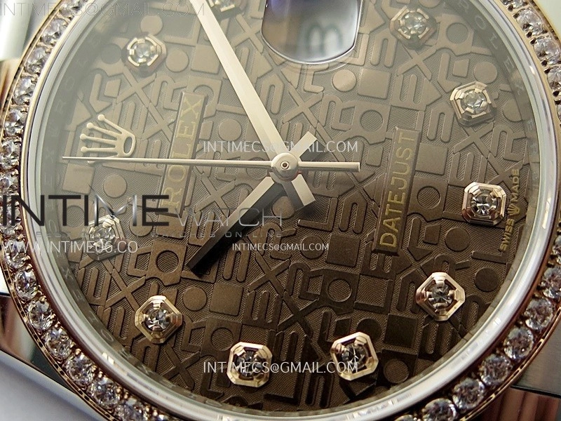 DateJust 36MM 126281 SS RG APSF 1:1 Best Edition Brown Jubilee Dial on SS RG Jubilee Bracelet SA3235