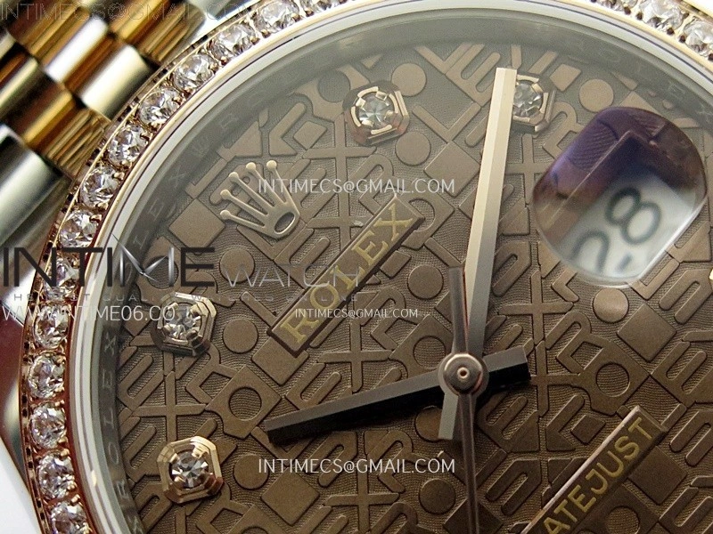 DateJust 36MM 126281 SS RG APSF 1:1 Best Edition Brown Jubilee Dial on SS RG Jubilee Bracelet SA3235