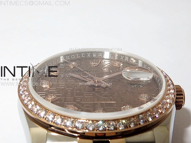 DateJust 36MM 126281 SS RG APSF 1:1 Best Edition Brown Jubilee Dial on SS RG Jubilee Bracelet SA3235