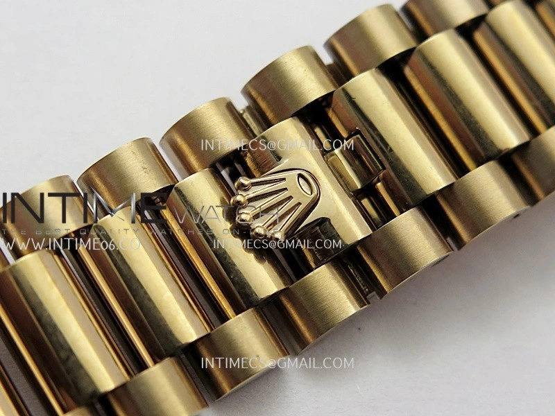 Day Date 128235 RG BP 1:1 Best Edition Green Dial Roman Marker On President Bracelet SA3255