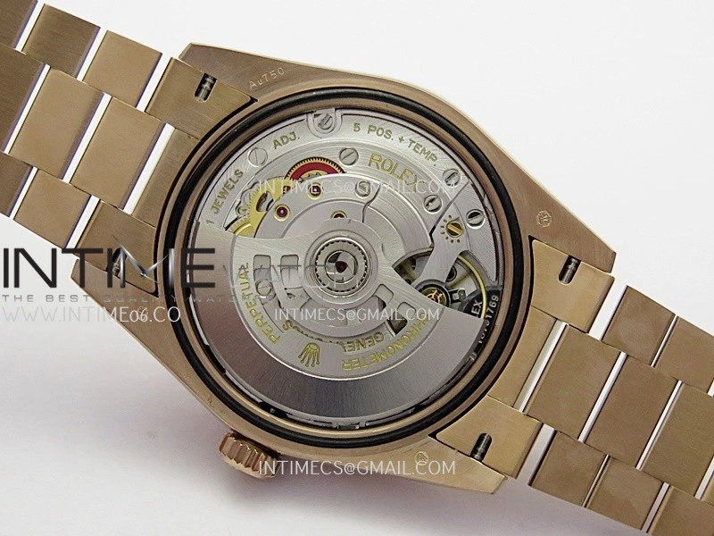 Day Date 128235 RG BP 1:1 Best Edition Green Dial Roman Marker On President Bracelet SA3255