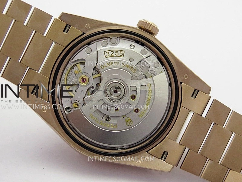 Day Date 128235 RG BP 1:1 Best Edition Green Dial Roman Marker On President Bracelet SA3255