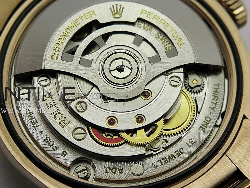 Day Date 128235 RG BP 1:1 Best Edition Green Dial Roman Marker On President Bracelet SA3255