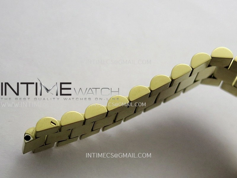 Day Date 128348 YG Gain Weight KF 1:1 Green Dial Diamond Marker On President Bracelet A2836